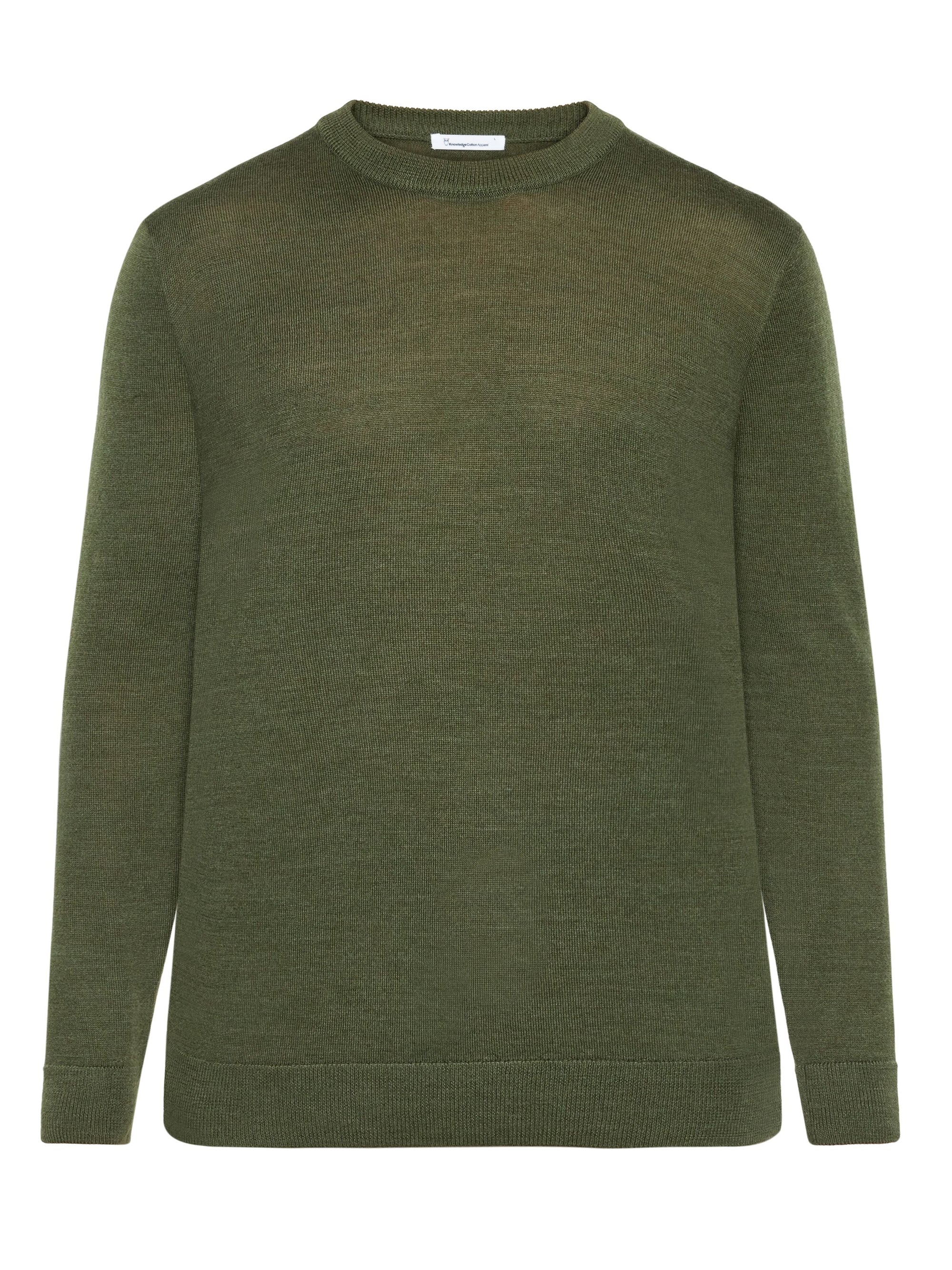 Regular merino knit crew neck