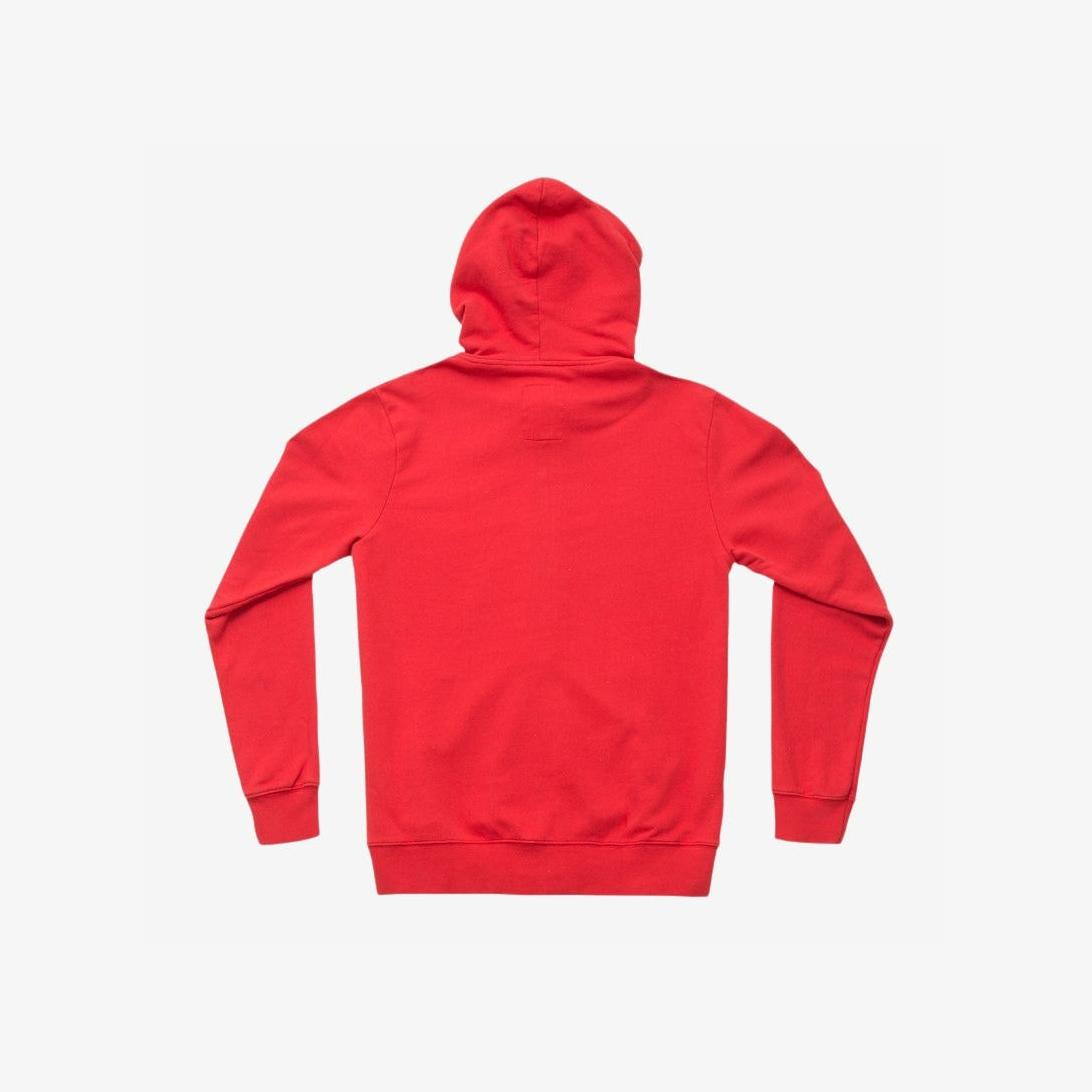 Midweight Zip Hoodie in Red Made Of Organic Cotton