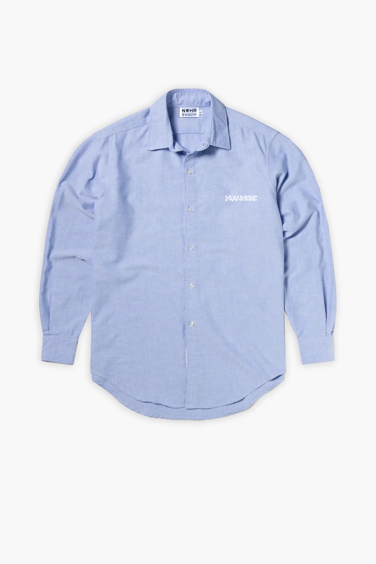 NWHR Blue Twill Oversize Shirt Made Of Organic Cotton