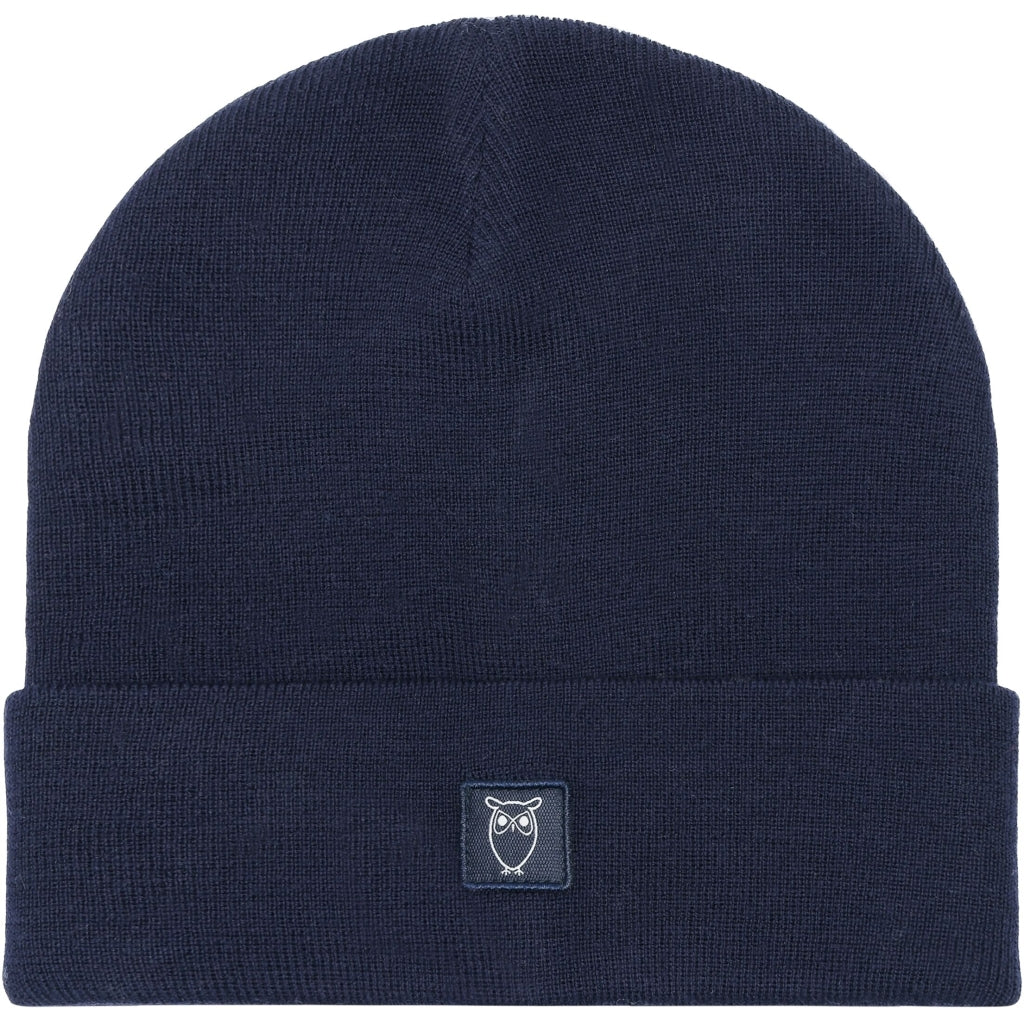 Double layer fine merino wool beanie