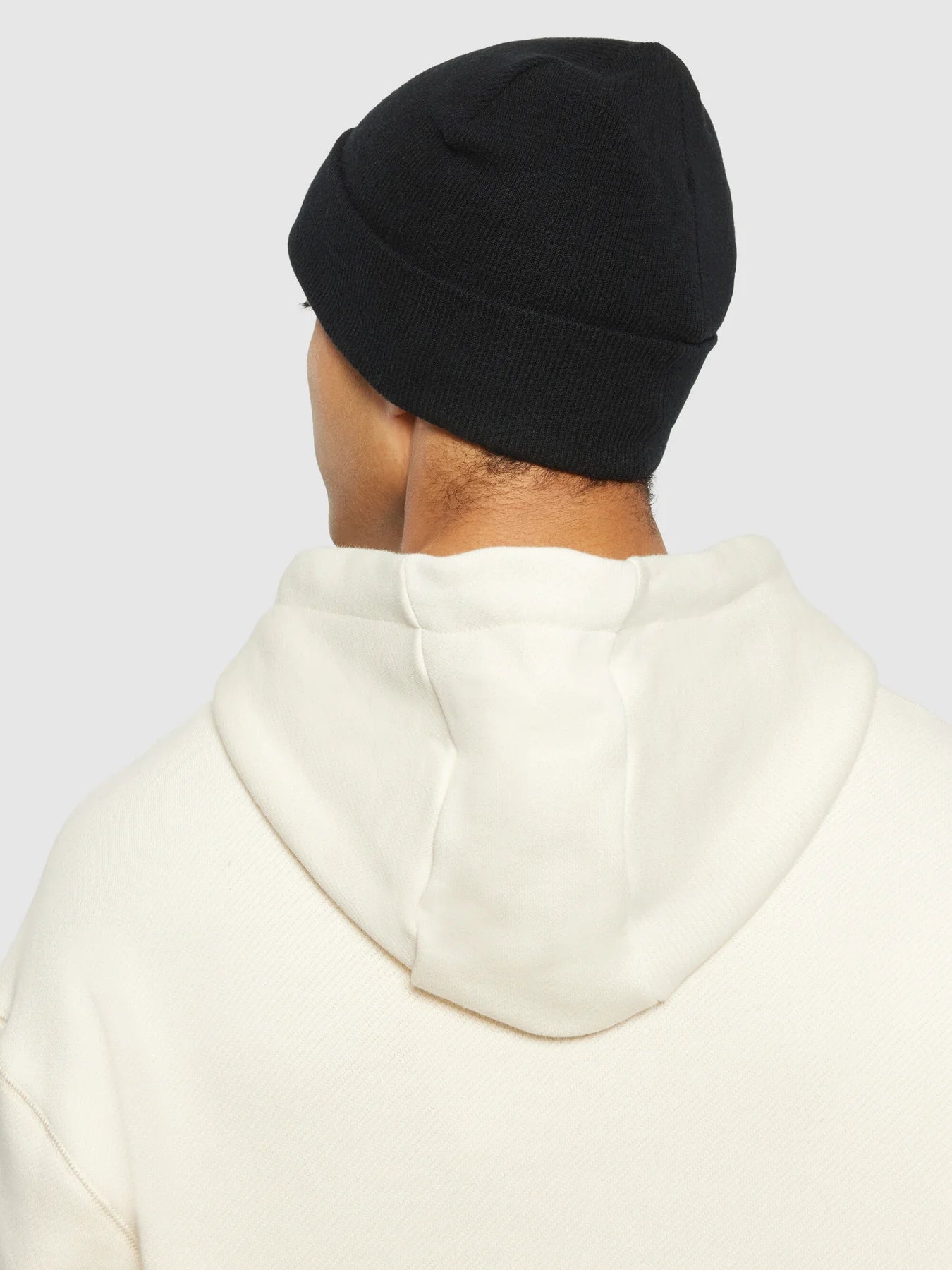 Double layer fine merino wool beanie