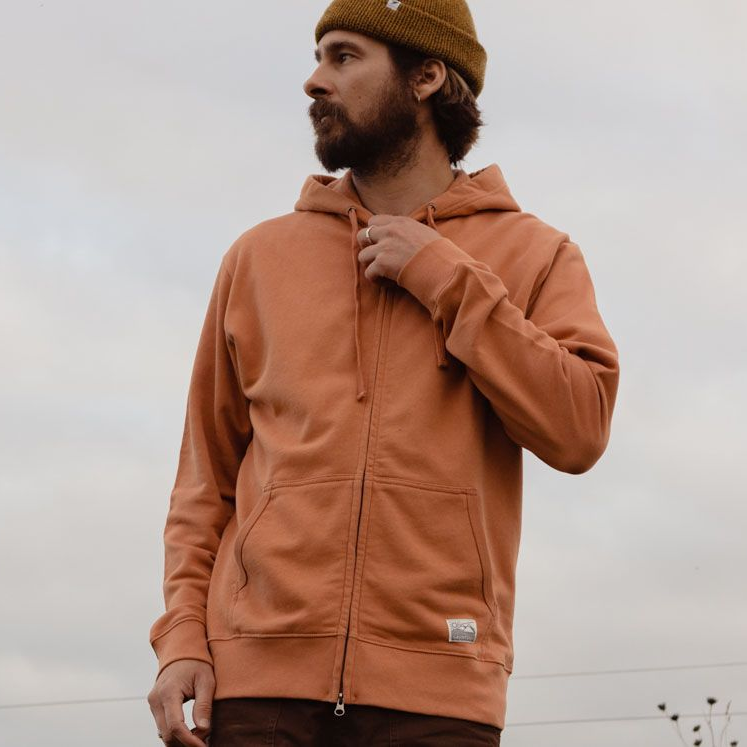 Tobias Midweight Zip Hoodie Made From Organic Cotton