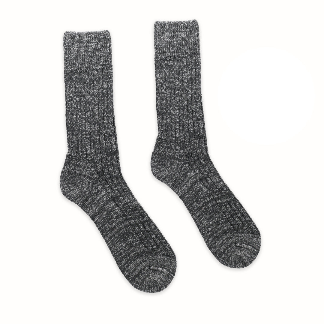 The Carlyle 100% Recycled Teal Fleck Socks Made Of Cotton Mix