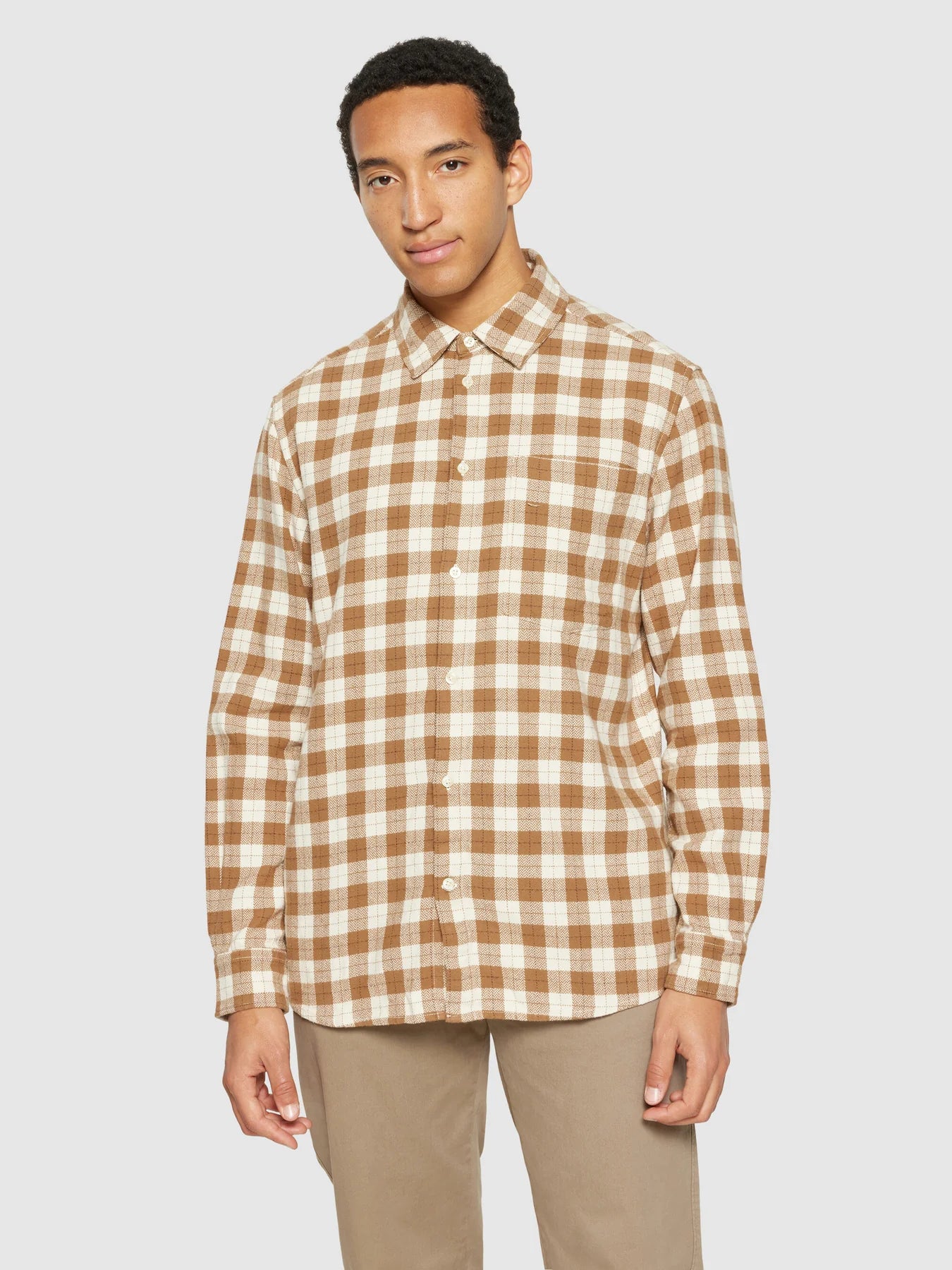 Loose Fit Checkered Shirt