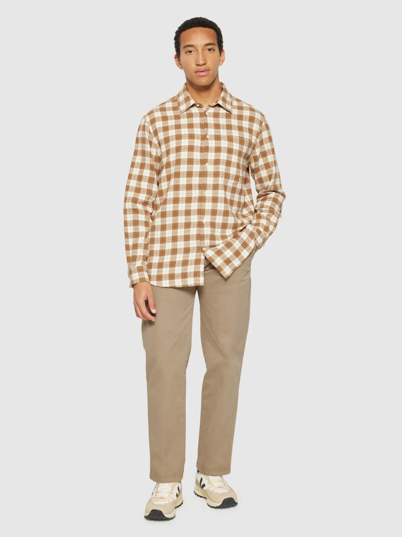 Loose Fit Checkered Shirt