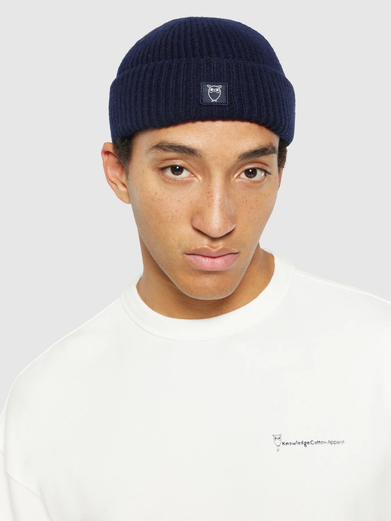 Low Wool Rib Beanie