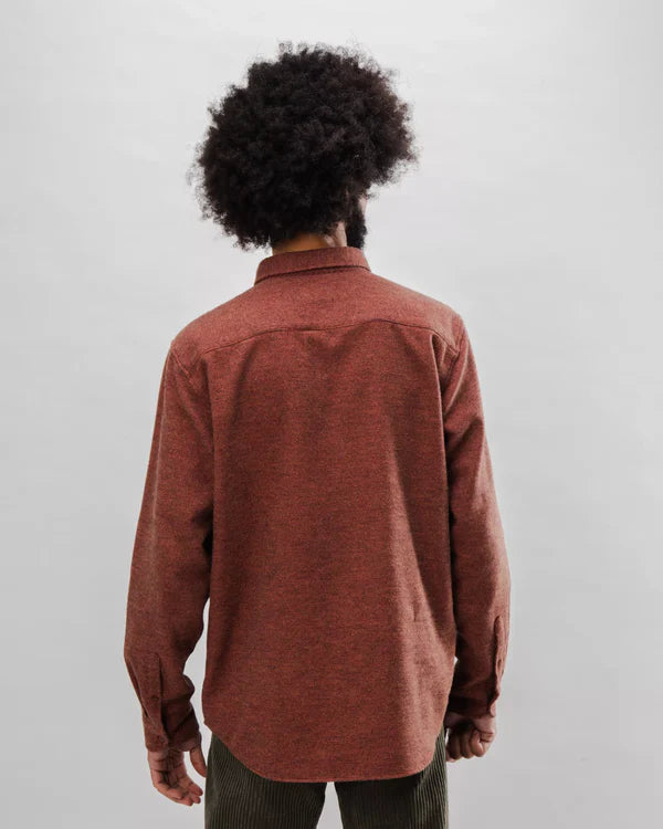 Mouline Flannel Overshirt Made Of Organic Cotton