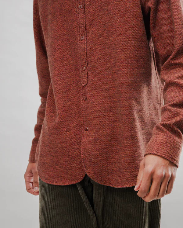 Mouline Flannel Overshirt Made Of Organic Cotton