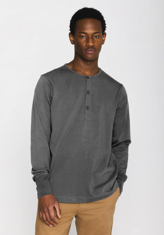 Knowledge Cotton Apparel Bo LS Henley