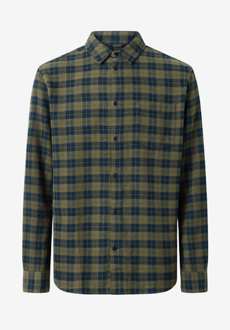 Knowledge Cotton Apparel Loose Fit Checkered Shirt