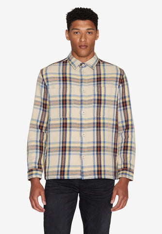 Knowledge Cotton Apparel Checked Overshirt