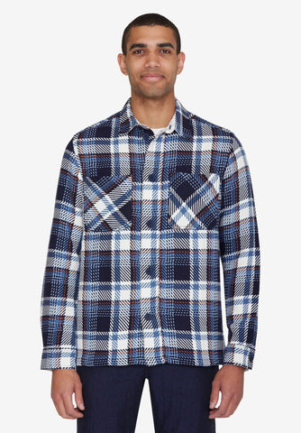 Knowledge Cotton Apparel Checked Overshirt