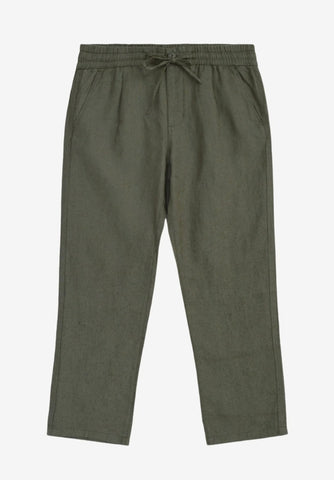 Knowledge Cotton Apparel Loose Linen Trousers