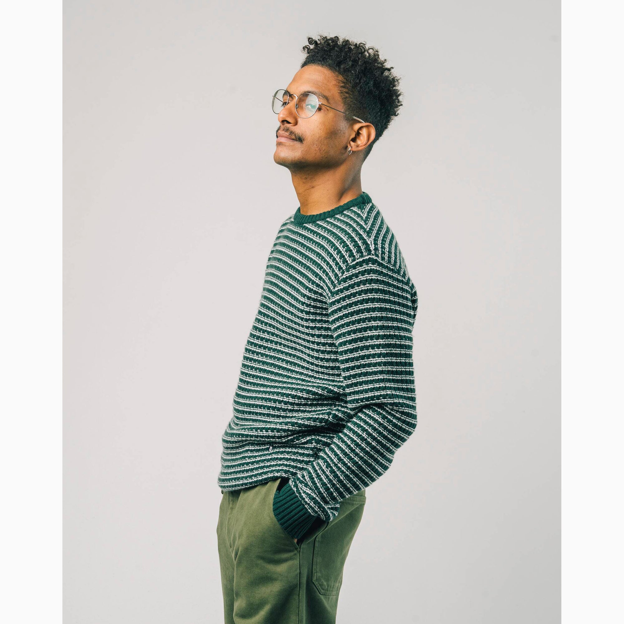 Stripes Jumper - Dark Green